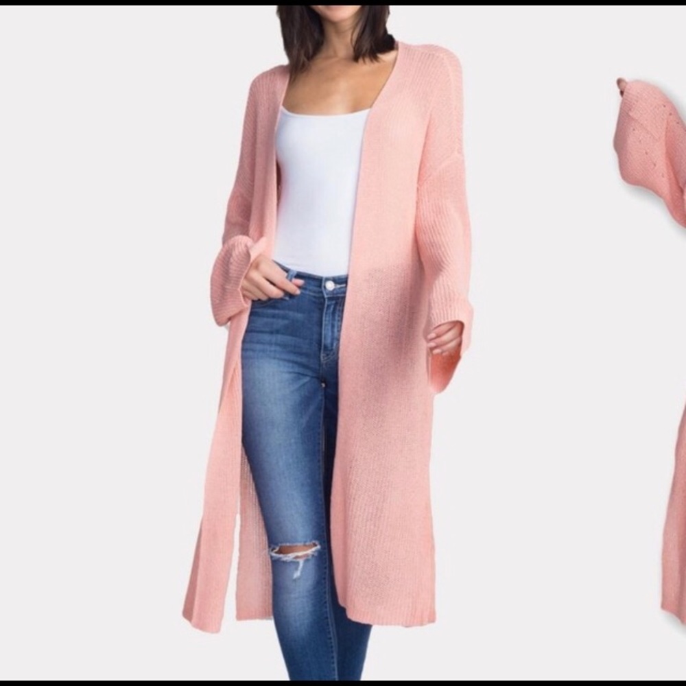 Marcelle Margaux Pink Duster Cardigan